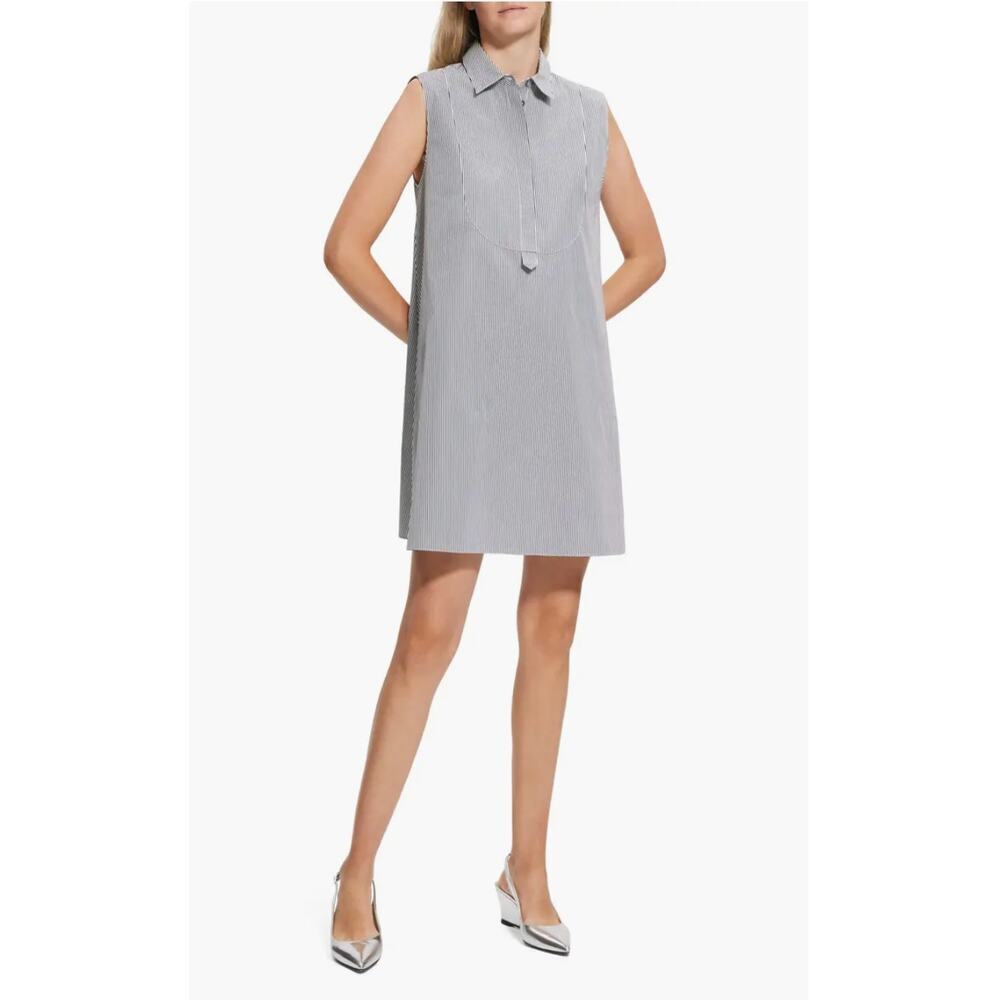 Theory NWT Tunic Dress Petite Lightweight Luxe Minimalist Spring Summer Designer